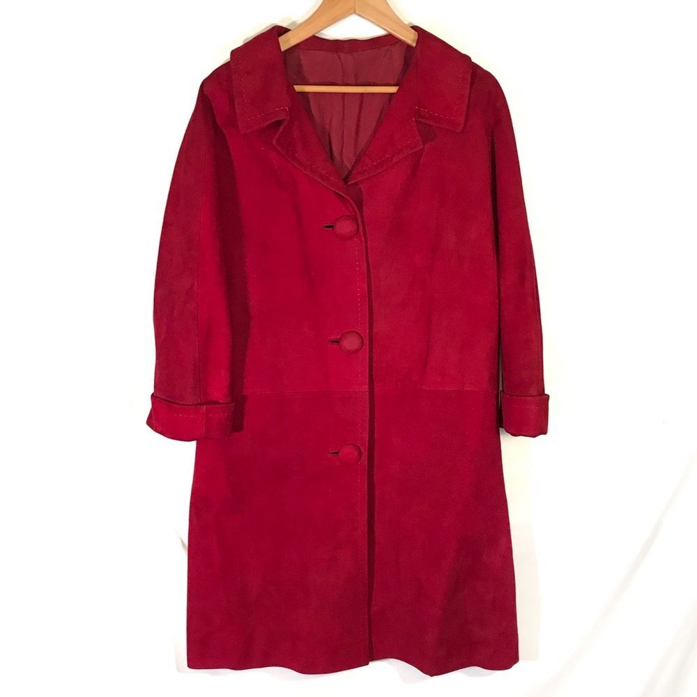 Vintage Vogue Mitzo Madrid Designer Leather Coat